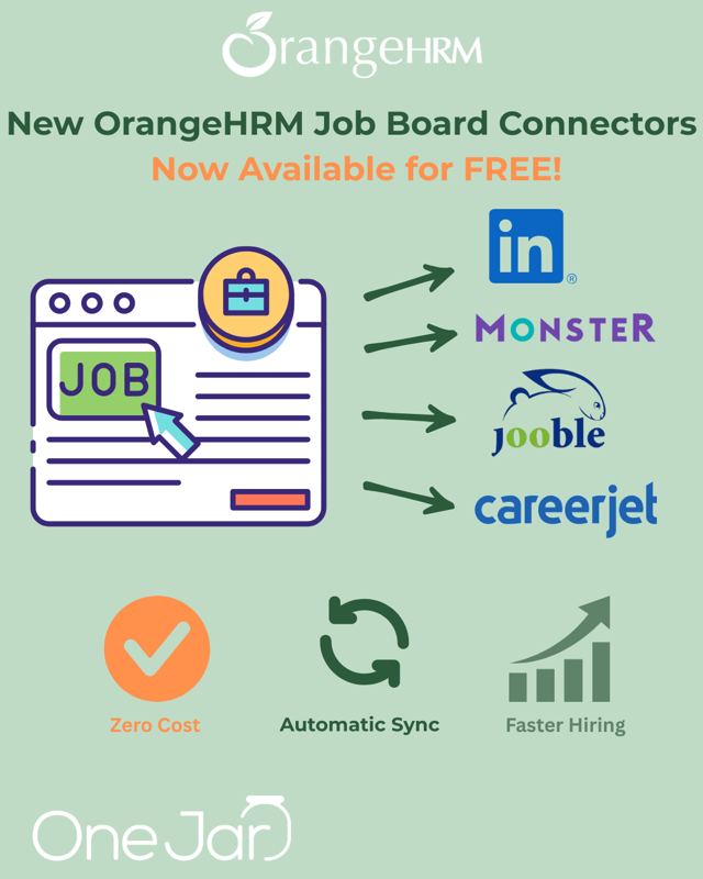 Free: Connect OrangeHRM to LinkedIn, Monster, & More
